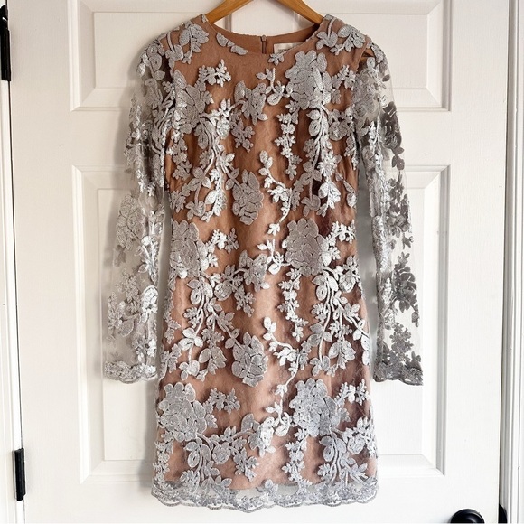 Dress the Population Grace Lace Sequin Mini Dress - Picture 5 of 10